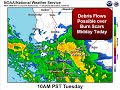 Wet Weather Continues Today through Wednesday