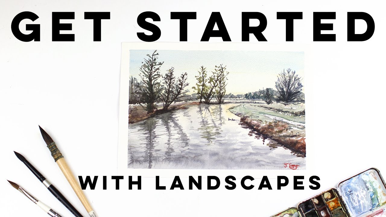 5 LANDSCAPE PAINTING TIPS for beginners - YouTube