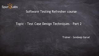 Test Case Design Techniques   Part 2 Profile