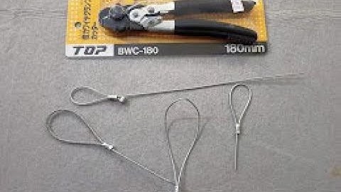 Kìm bấm sling cáp BWC-180 TopJapan, kìm bấm đầu cos số 8