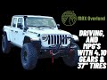 2020 JEEP GLADIATOR | MPG'S, ACCELERATION, DRIVABILITY WITH 37" TIRES AND 4.10 GEARS