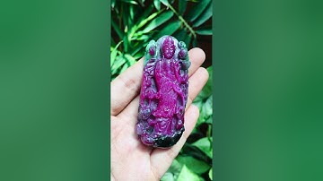 Vip Tượng Phật Quan Thế Âm Bồ Tát đá quý Ruby Nam Phi thiên nhiên 100% (cực hiếm)