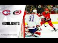 Canadiens @ Hurricanes 10/03/19 Highlights