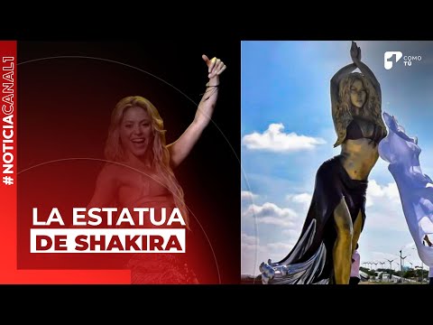 Estatua de Shakira fue inaugurada en Barranquilla | Canal 1