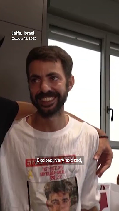 Cousin celebrates after Israeli hostage's release | REUTERS