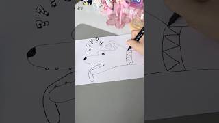 3 kiểu VẼ CON VẬT khi đặt bàn tay lên giấy 😱 | Bò Cutie #drawing #shorts screenshot 2