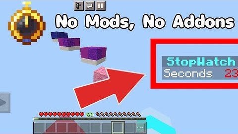 How to make StopWatch - Minecraft PE/BE (No Mods, No Addons)