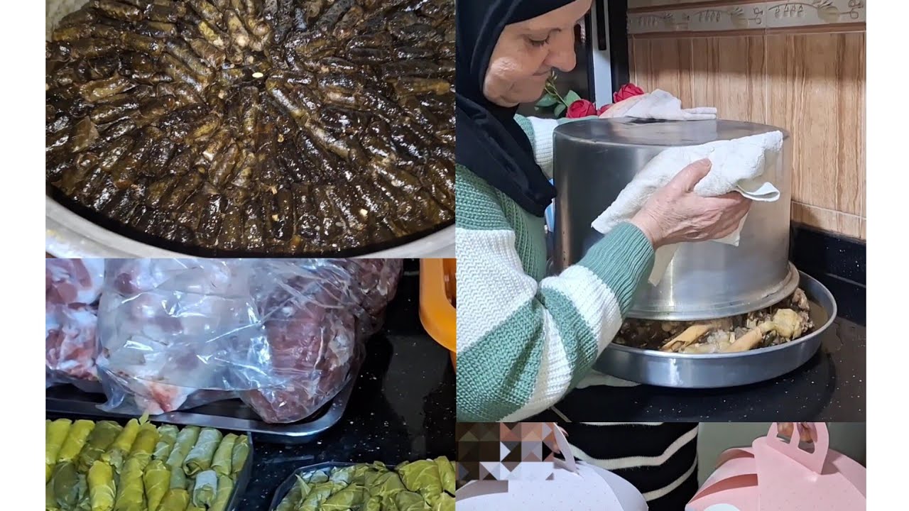 جمعة الغوالي ما بتكمل إلاّ  بطبخة ورق عنب(يبرق)... وعالأصول👌👍😋..اكيد مع تحلاية😉😉