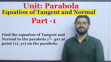 #Parabola Equation of Tangent and Normal Part 1 Conic Section Formula Discussion Class 12 Basic math