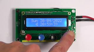 RTC - Real Time Clock based on PIC16F886 - Orologio Datario LCD DS1307