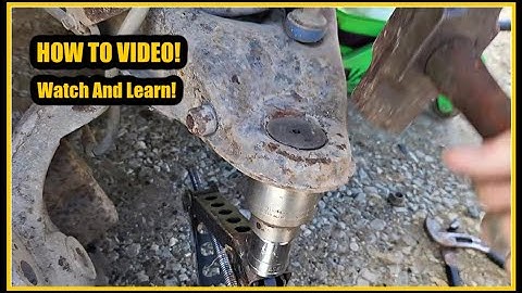 How To Remove And Install Ball Joints Without A Press