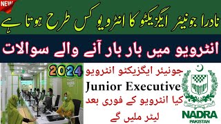 "NADRA Junior Executive Interview Questions: Tips and Insights for Success"
