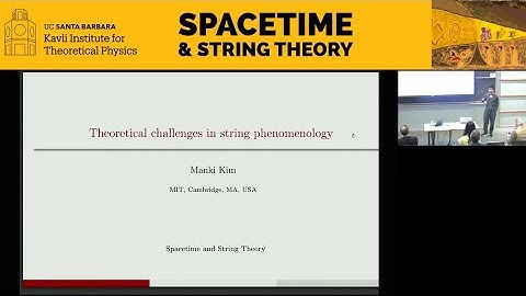 Theoretical challenges in string phenomenology  ▸  Manki Kim (CTP)