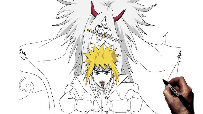 How to draw minato kunai (Naruto), Naruto Minato kunai drawing