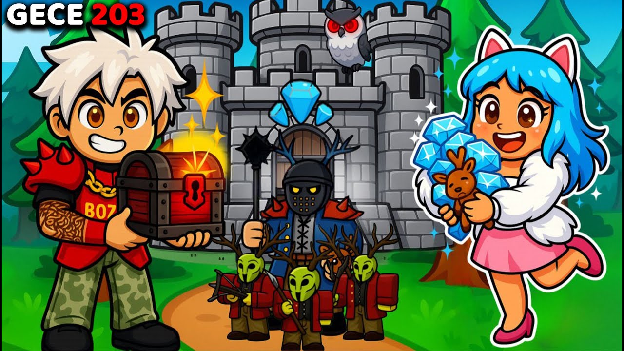 Gizemli BOSS ile Karşılaştık 😱 Tüm KALE SEVİYELERİNİ TAMAMLADIK  ✅ ROBLOX 99 NIGHTS IN FOREST 🌲