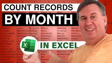 Excel - Count Records by Month - Episode 1771