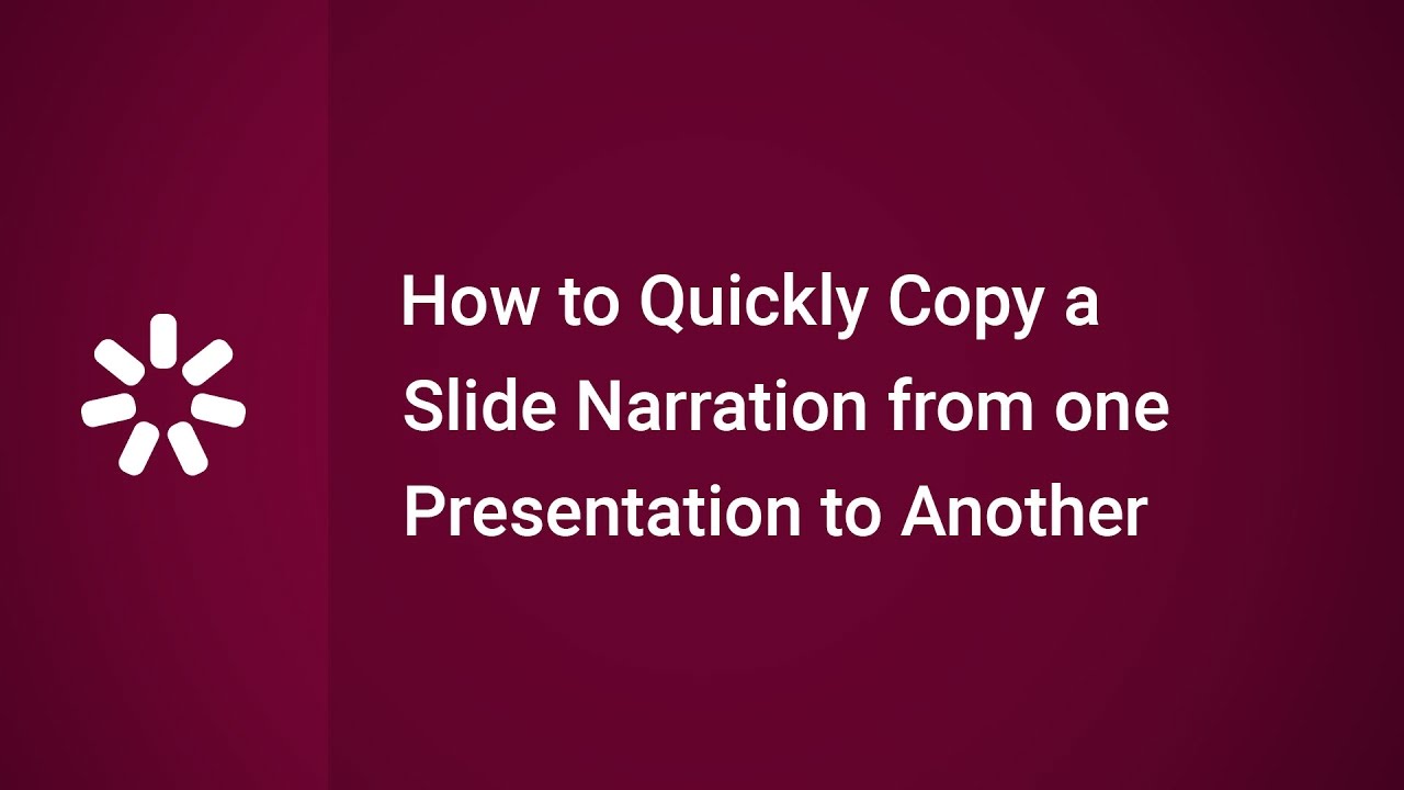 how to make a video presentation with narration