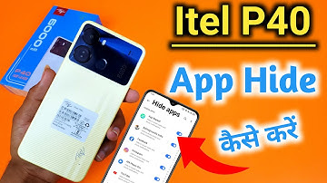 Itel p40 app hide kaise kare | Itel p40 hide apps | how to hide app in Itel p40 hide apps