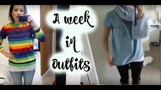 A WEEK IN OUTFITS | CAPSULE WARDROBE | SUSTAINABLE FASHION | spring/summer (2018)