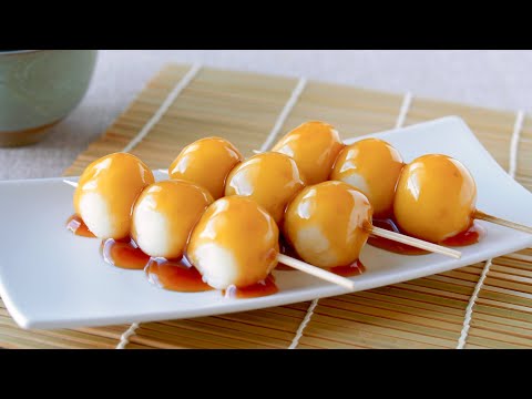 Potato Mitarashi Dango (4 ingredients Vegan Recipe) じゃがいも串団子 | OCHIKERON | Create Eat Happy :) | ochikeron