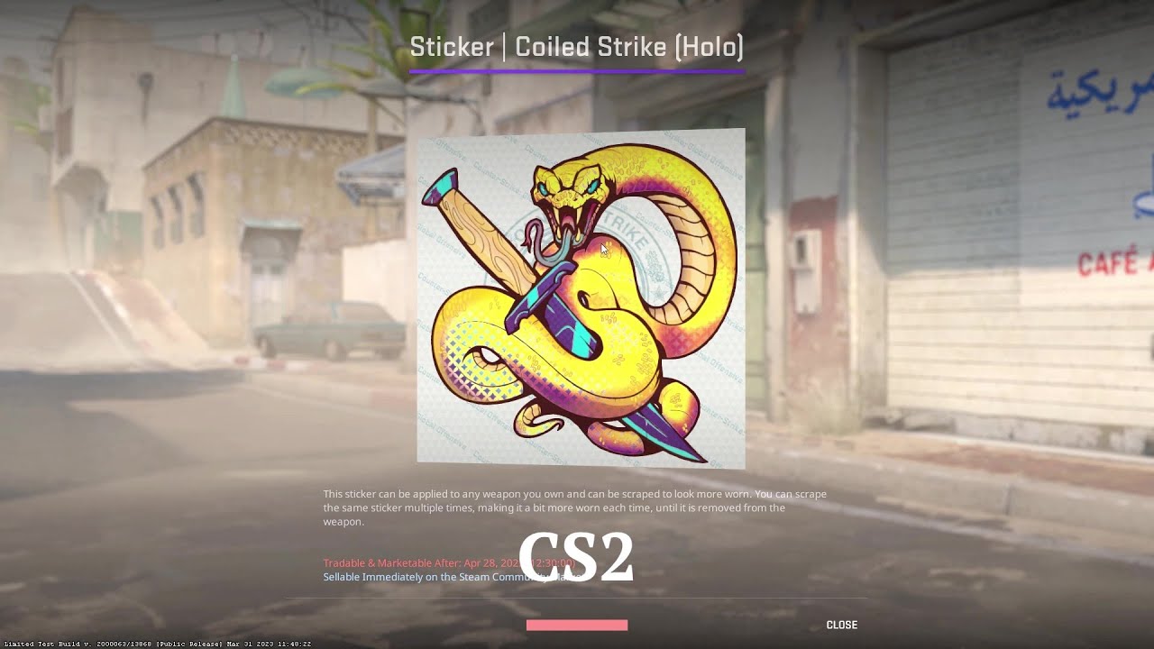 Counter Strike 2 Beta: Sticker | Coiled Strike (Holo) (Broken Fang ...