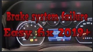 Brake System Failure Fix Easy 2019 Gmc & Chevy