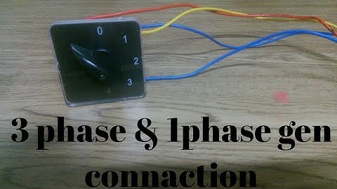 how to do  4 positions rotary selector connection. generator connection in rotary selector