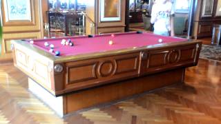 Gyroscopic selfleveling pool table on the cruise ship 'Radiance of the Seas'