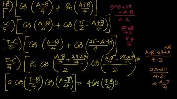 Proof of  Cos A/2 + Cos B/2 + Cos C/2 =  4 Cos ( π-A)/4  Cos ( π-B)/4 Cos ( π-C)/4