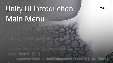 Making a Main Menu with Unity UI / uGUI