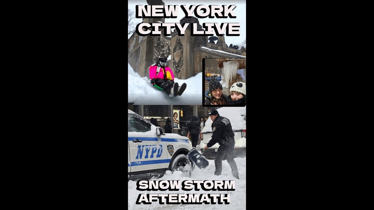 ✨Live✨❄️NYC After the Blizzard in the cold ❄️