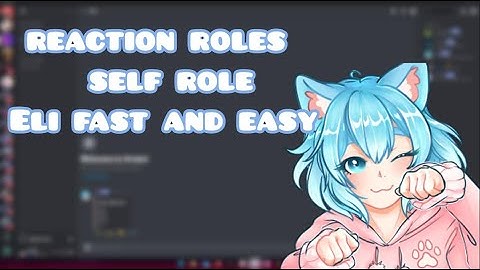 how to set reaction role/self role [ Eli bot] discord easy and fast ┊2021 ┊aesthetic