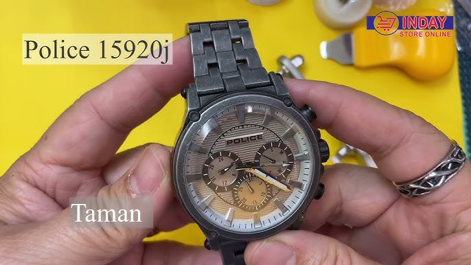 Police Rotary Watch JP21083 Time Setting - YouTube