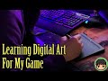 I Learn Digital Art for the First Time for my Horror Game - Dev Life Vlog