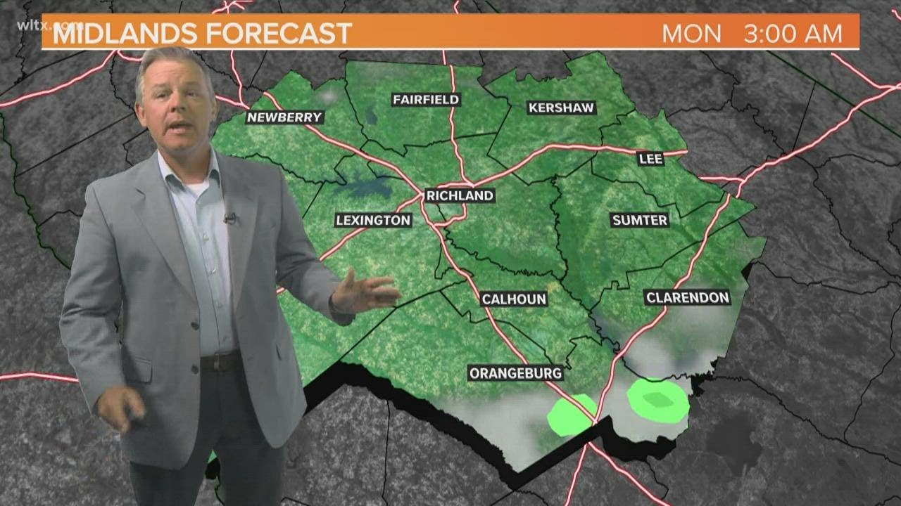 Mostly sunny, seasonably warm weather today in South Carolina - YouTube