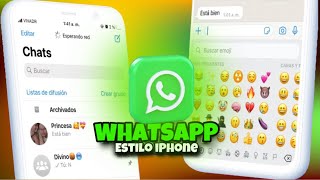 Última Actualización de WhatsApp estilo iPhone en android 2024 ✅ MB WhatsApp