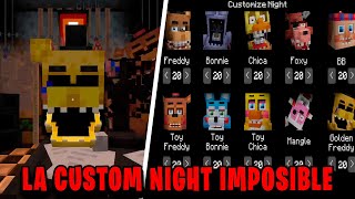 CUSTOM NIGHT de FNAF2 pero en Minecraft🐻 (IMPOSIBLE)