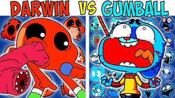 ALL DARWIN VS GUMBALL TEST | FNF Character Test | Gameplay VS Playground
