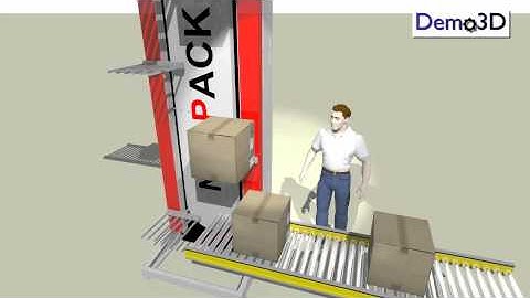 Demo3D NEDPACK Pro-Runner Mk5 Vertical Conveyor (HD)