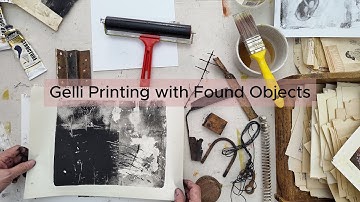 Gelli Printing with Found Objects