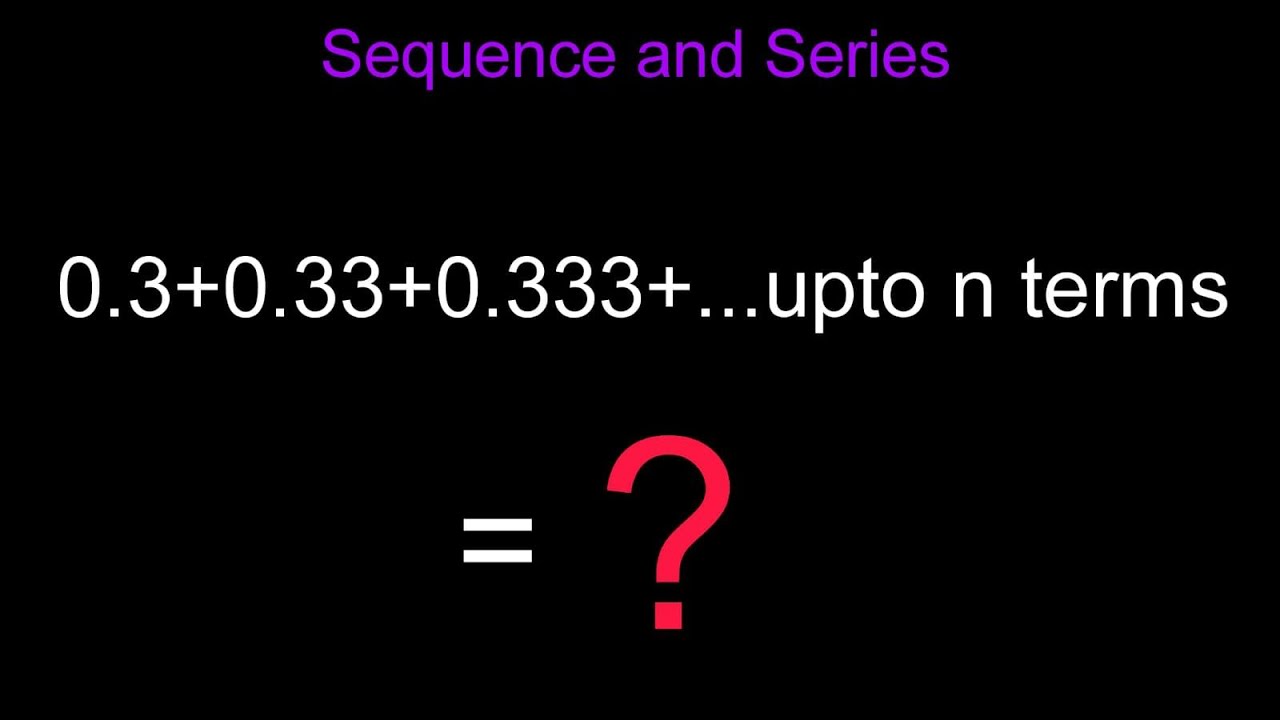 A Nice Sum of series problem | Can you solve this! | #Olympiad - YouTube