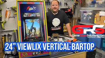 24" Viewlix Vertical Bartop build from Game Room Solutions CoinOPs VS Pinball!!!