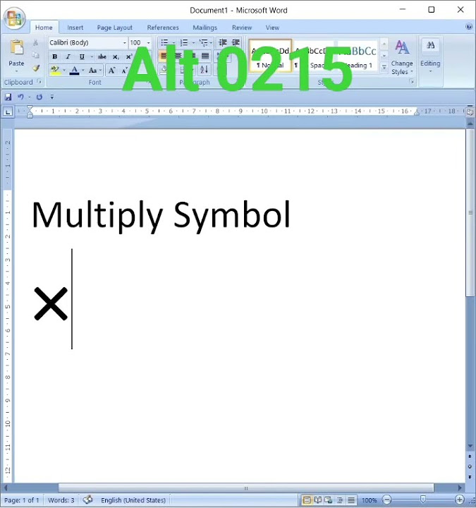 multiply symbol in ms office word#viral#short#subscribe - YouTube