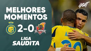Thumbnail for ÂNGELO ANOTA GOLAÇO, CRISTIANO RONALDO FAZ DE PÊNALTI E AL-NASSR VENCE AL-WEHDA l MELHORES MOMENTOS