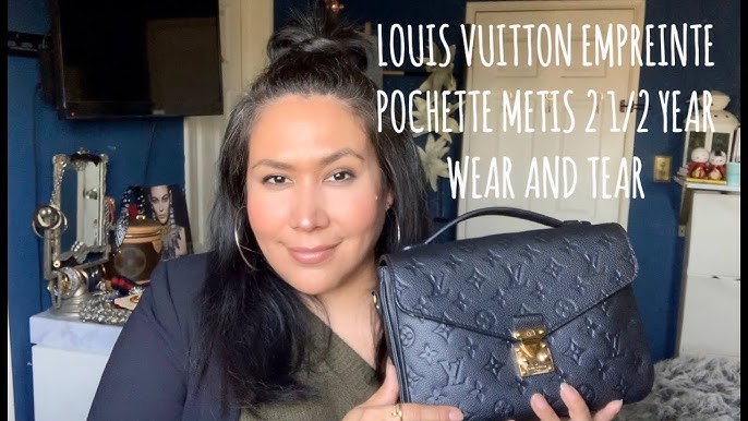 Louis Vuitton Unboxing/Reveal  Pochette Metis Empreinte Noir