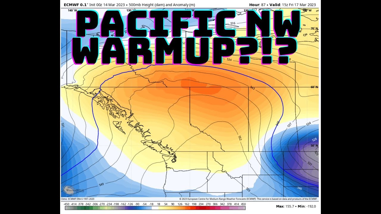 Pacific NW warm up?!? - YouTube