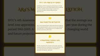 Intergovernmental Panel on Climate Change IPCC Assessments and Projections