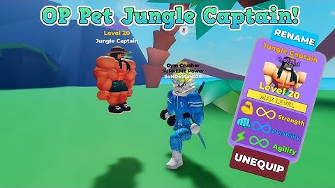New OP Pet!! Jungle Captain (10k Robux) - 💪Muscle Legends