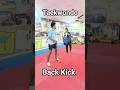 taekwondo back Kick combination #taekwondo #kick