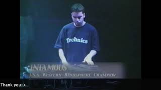 ITF World 2000 - Beat Juggling Category - DJ INFAMOUS - Round 1